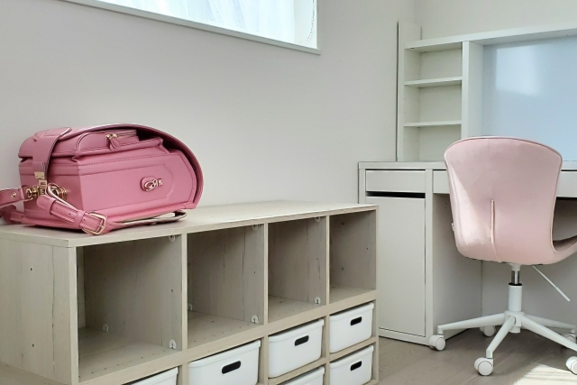 学習机とランドセル収納